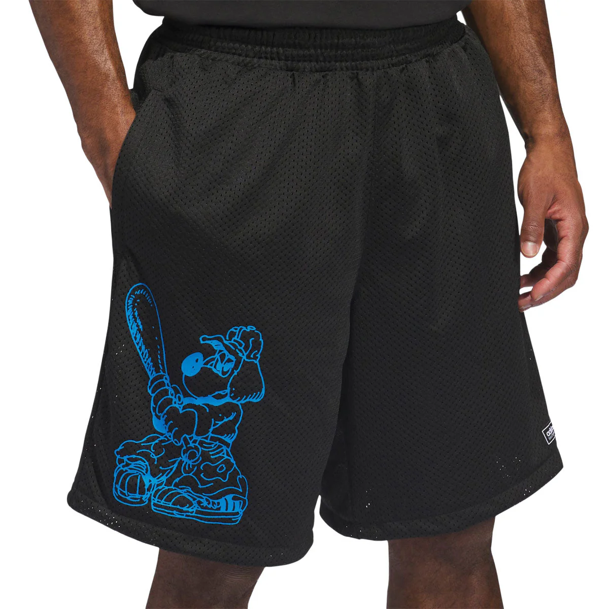 Adidas Kogan Shorts - Black/Lucid Ray Blue - Image 5