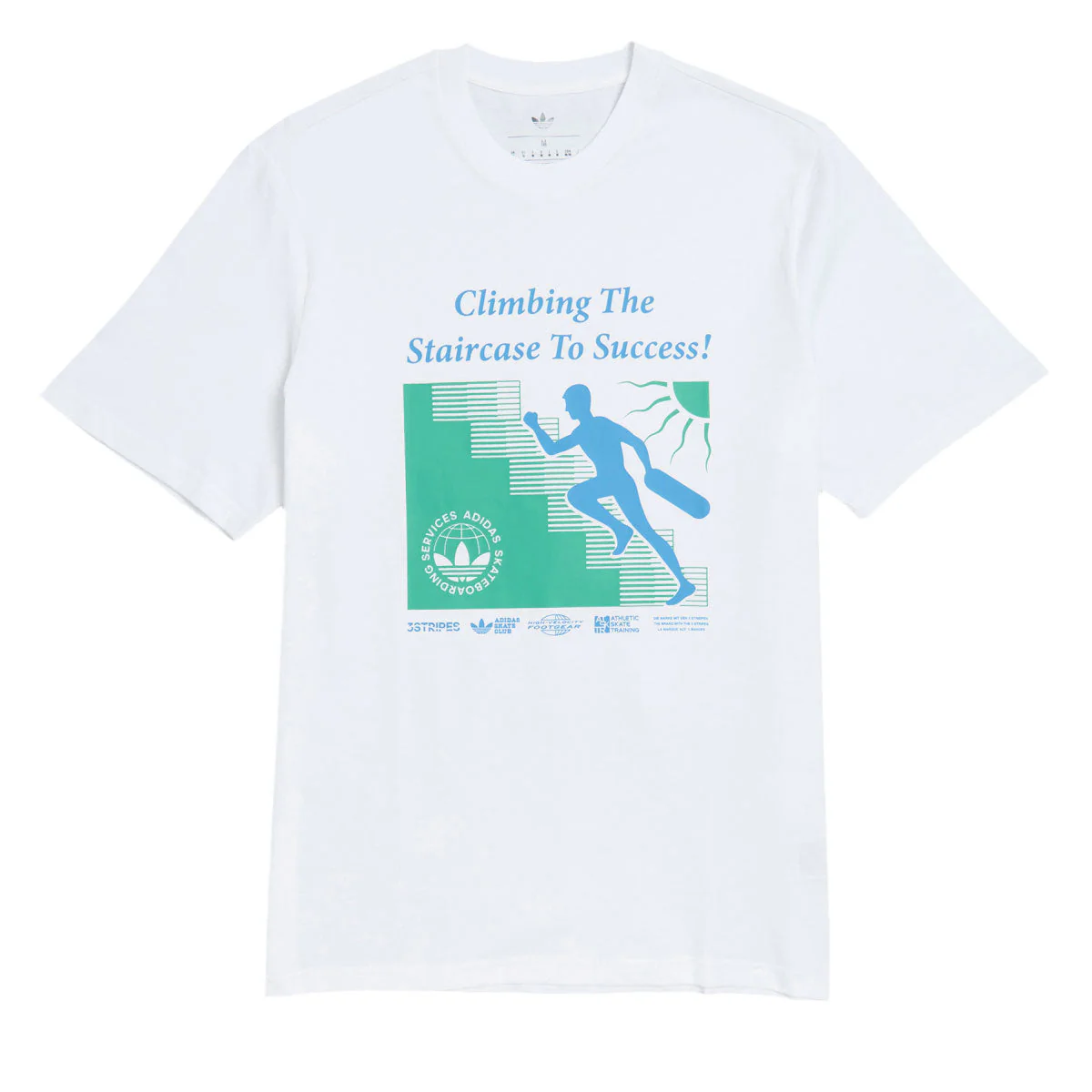 Adidas Skate Staircase T-Shirt - White