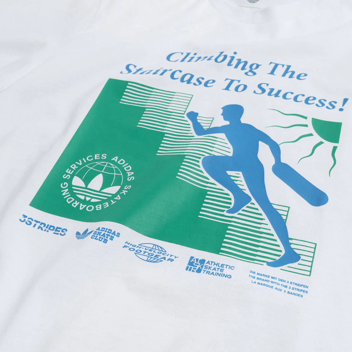 Adidas Skate Staircase T-Shirt - White - Image 2