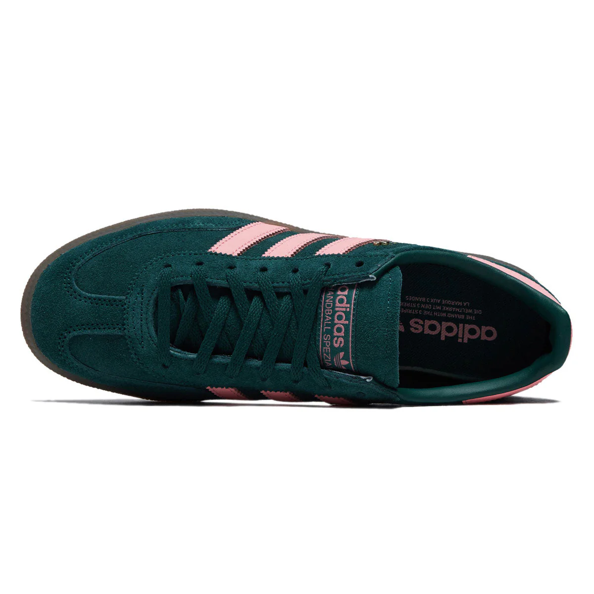 Adidas Womens Handball Spezial Shoes - Collegiate Green/Pink Spark/Gold Metallic - Image 3