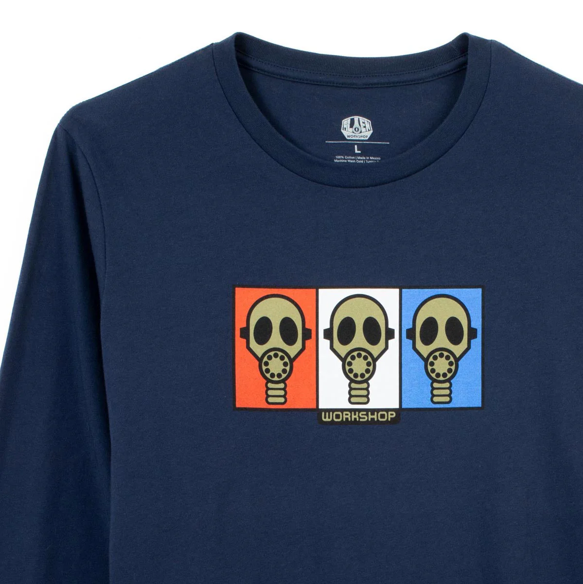 Alien Workshop Gas Mask Long Sleeve T-Shirt - Navy - Image 2