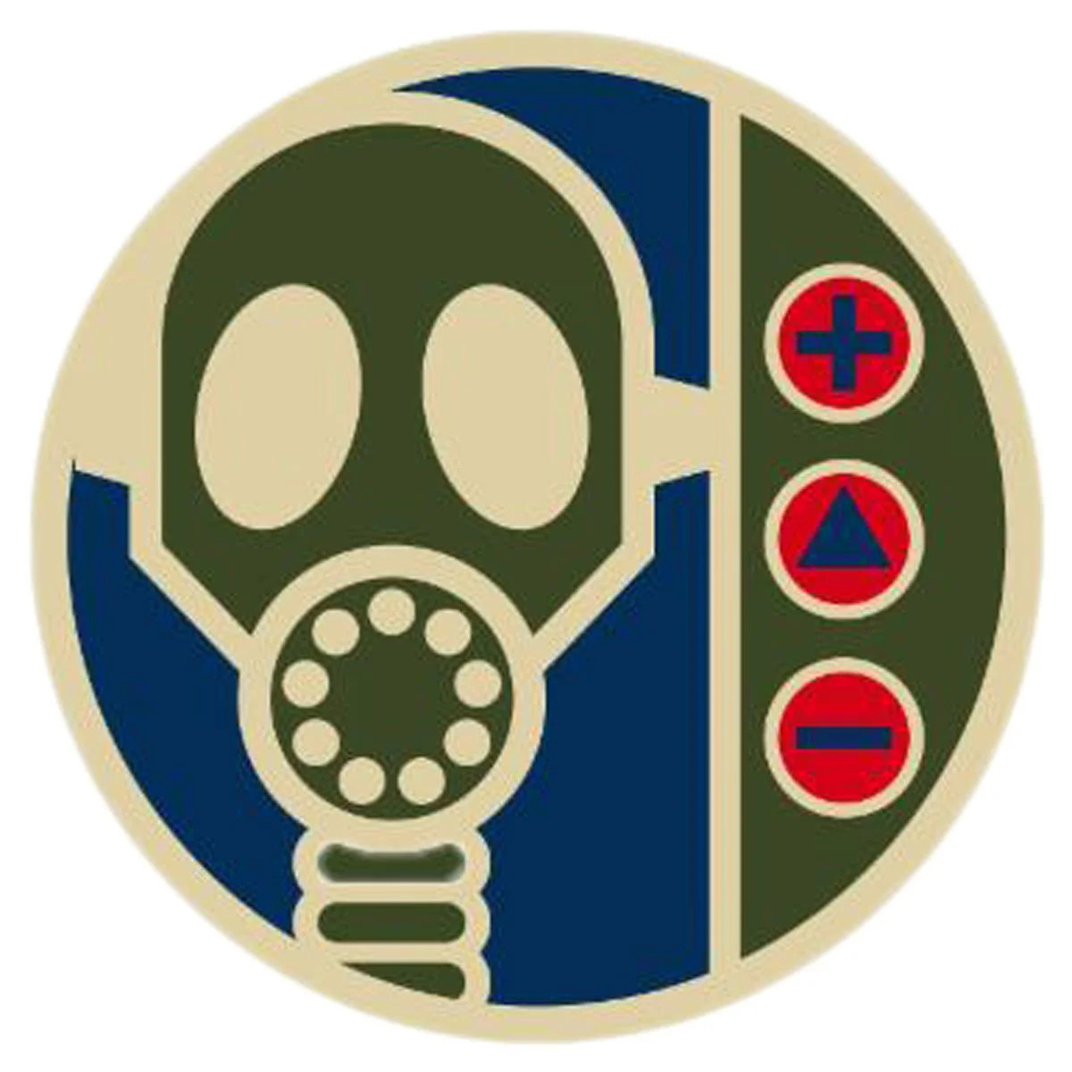 Alien Workshop Gas Mask Sticker - Blue/Green