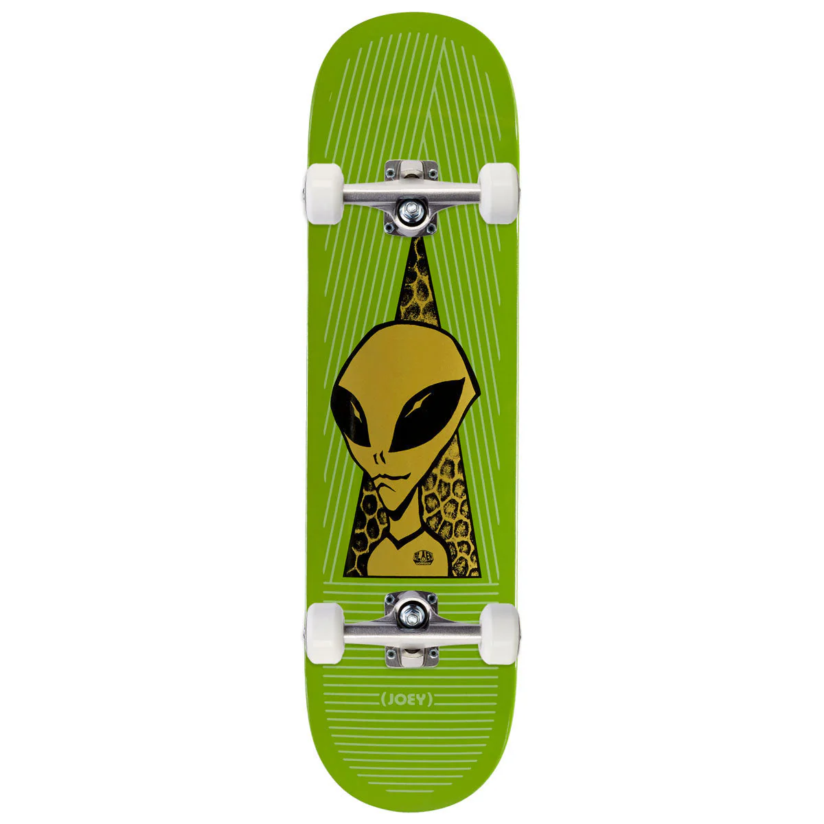 Alien Workshop Guevara Visitor Gold Skateboard Complete - Full Dip - 8.25"