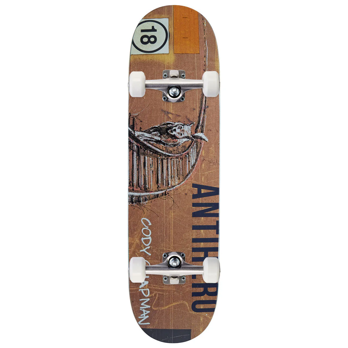 Anti-Hero Chapman Intermodal Skateboard Complete - 8.50"