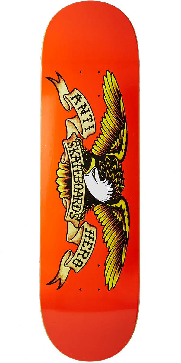 Anti-Hero Classic Eagle Skateboard Deck - Orange - 9.00"