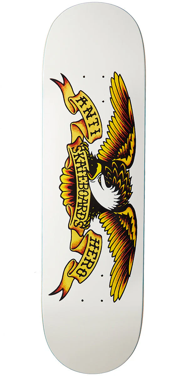 Anti-Hero Classic Eagle Skateboard Deck - White - 8.75"