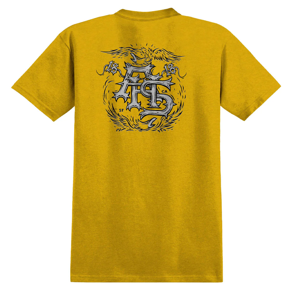 Anti-Hero Customs T-Shirt - Heather Mustard