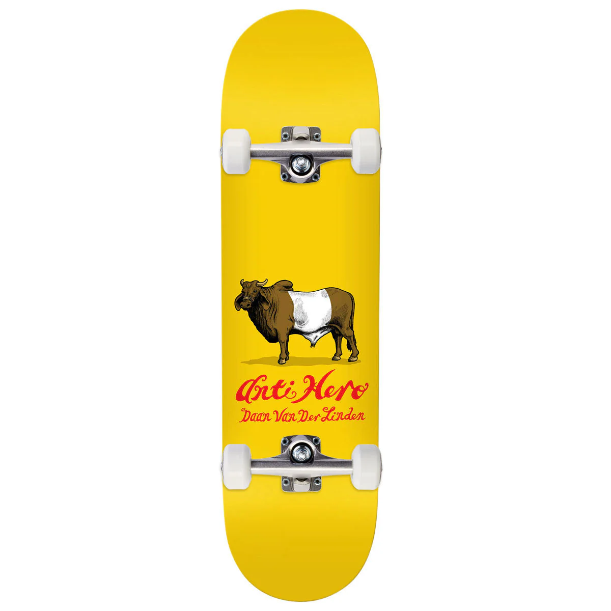 Anti-Hero Daan Dutch Belted Skateboard Complete - Yellow - 8.28"