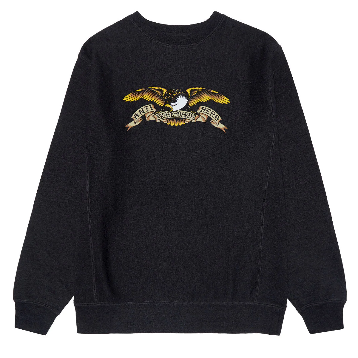 Anti-Hero Eagle Sweatshirt - Charcoal Heather/Black Multi Color