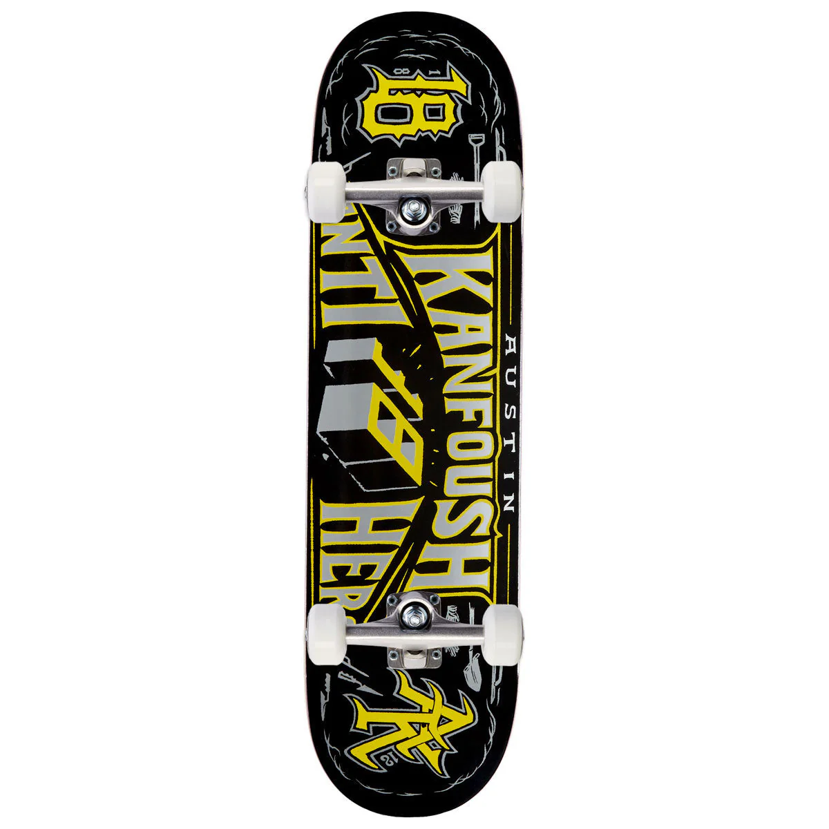 Anti-Hero Kanfoush Customs Skateboard Complete - Black - 8.25"