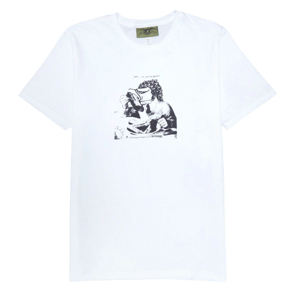 Anti-Hero Tasty Curbs T-Shirt - White/Black Tonal