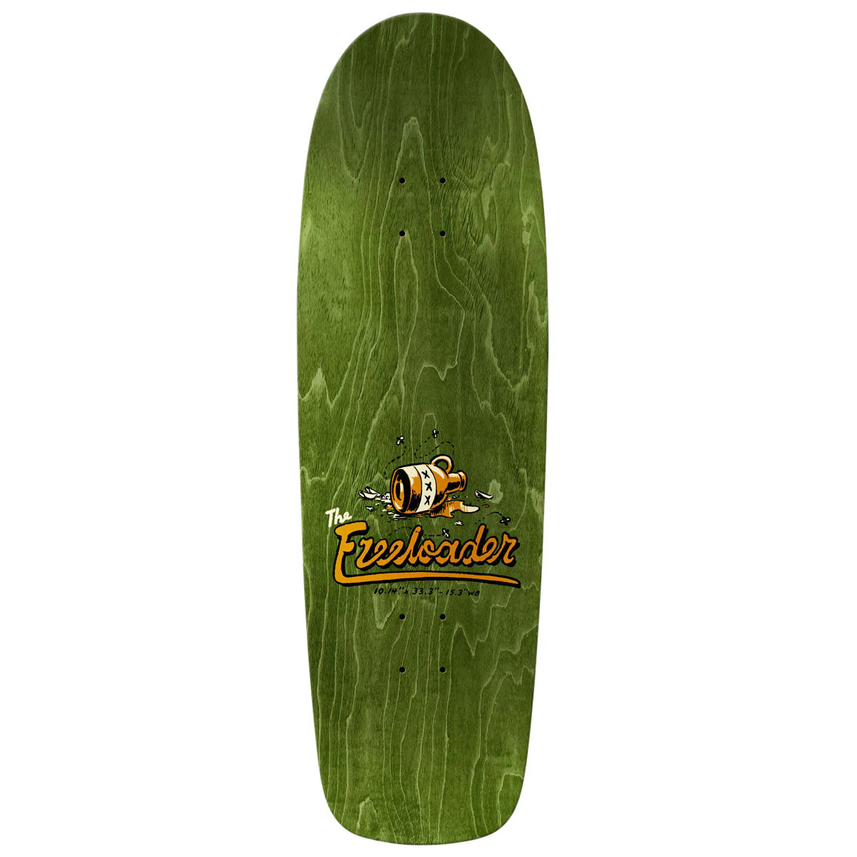 Anti-Hero Team Jalopi Freeloader Skateboard Deck - Orange - 10.14" - Image 2