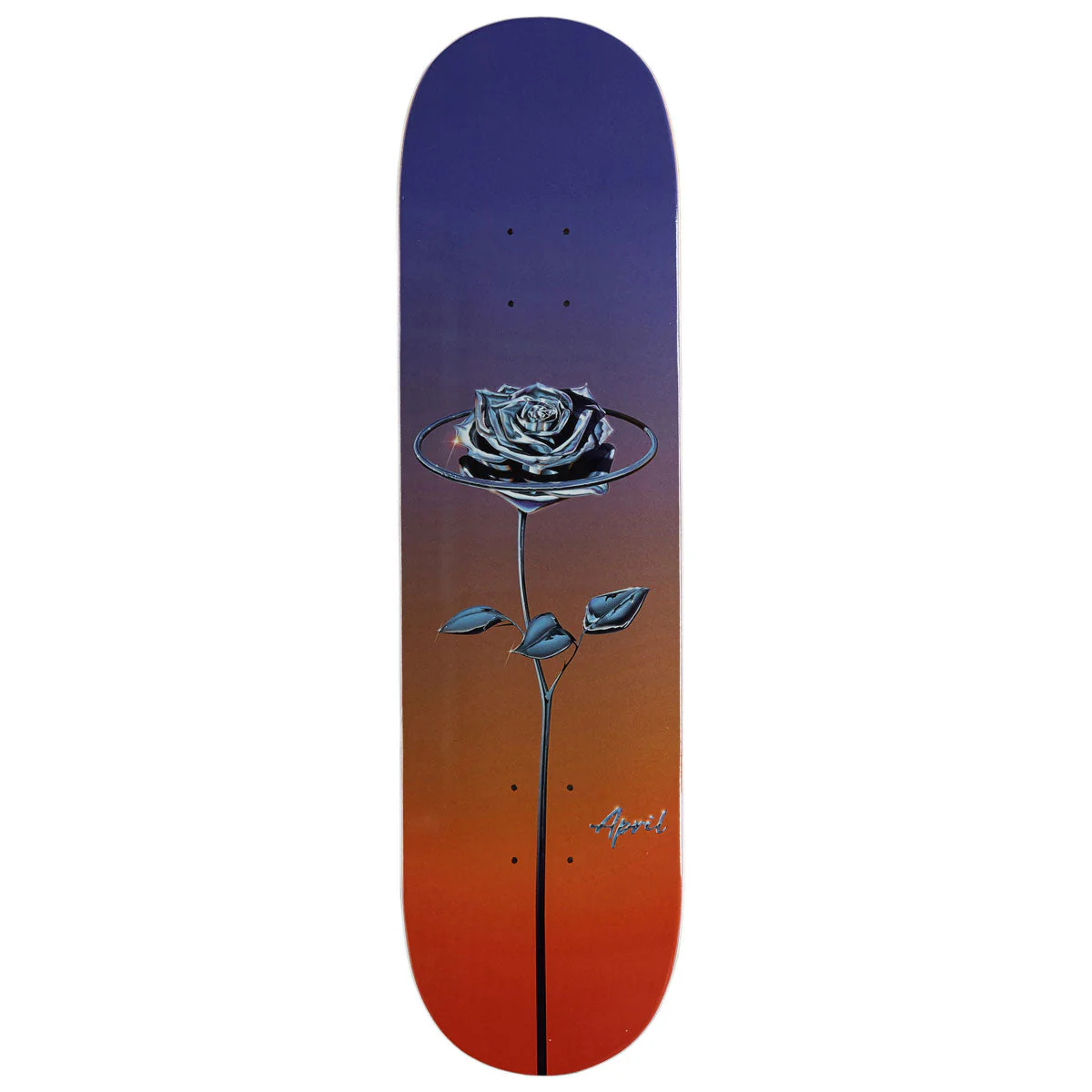 April Chrome Rose Color Skateboard Deck - 8.00"