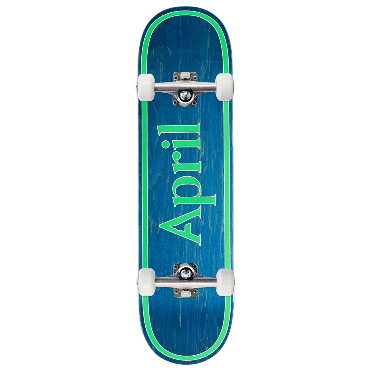 April OG Logo Skateboard Complete - Blue/Green - 8.25"
