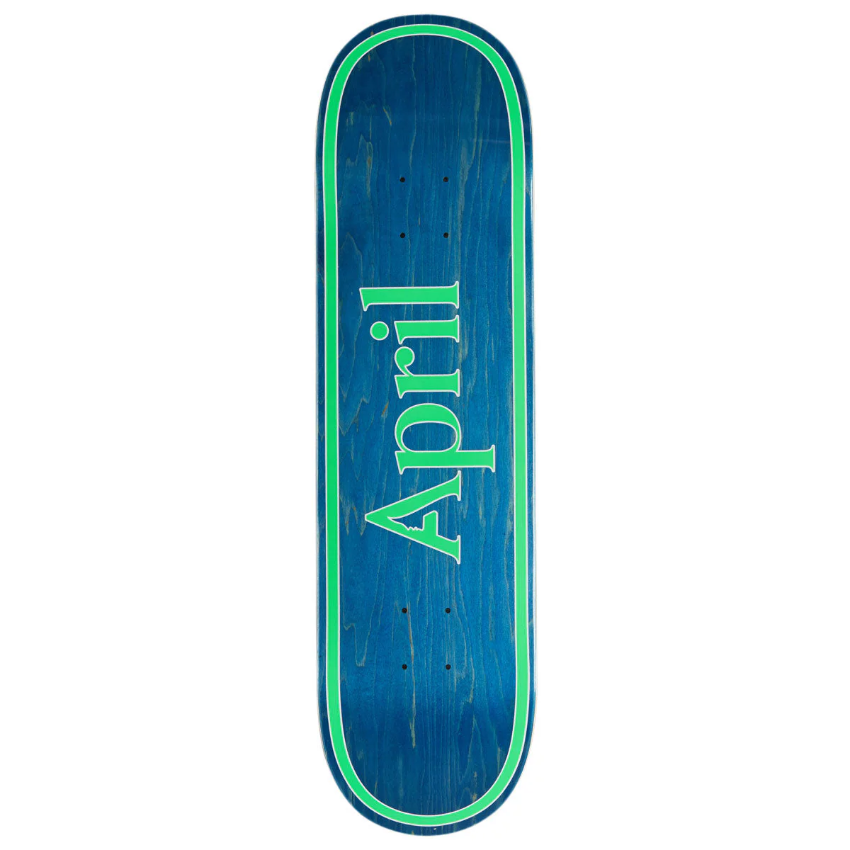 April OG Logo Skateboard Deck - Blue/Green - 8.25"