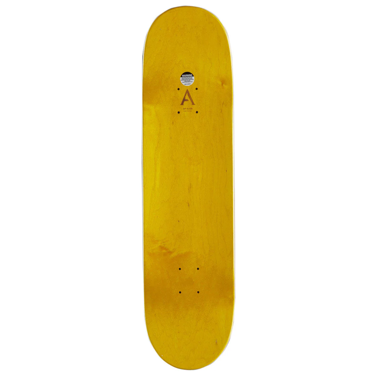 April OG Logo Skateboard Deck - Yellow/Purple - 8.125" - Image 2