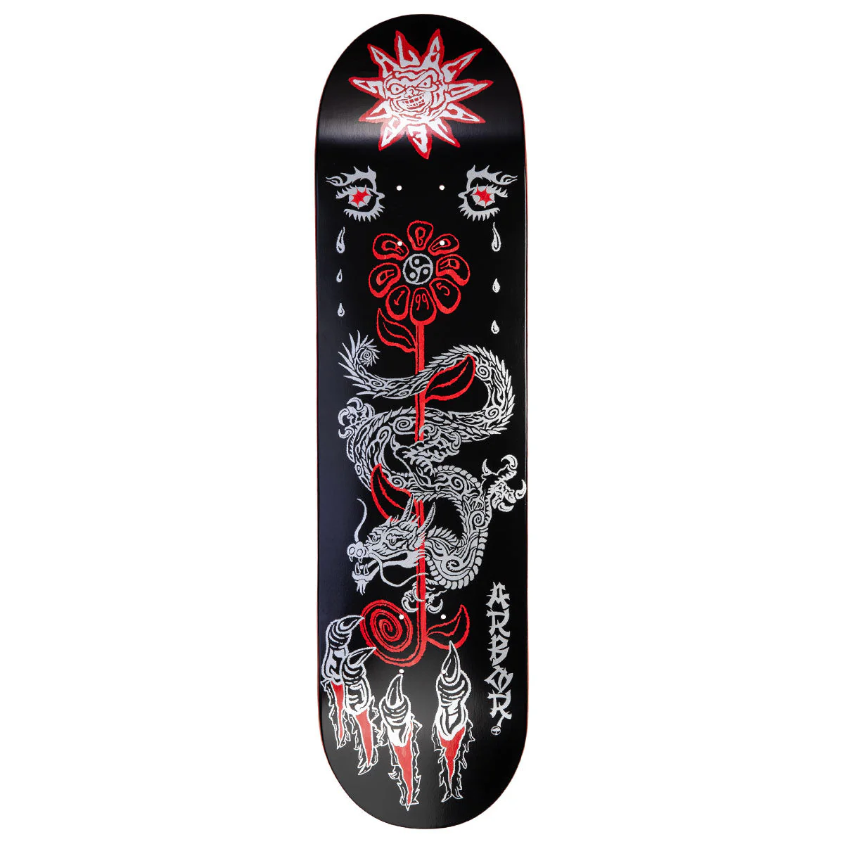 Arbor Alec Majerus Lucky Dragon Skateboard Deck - Black - 8.25"