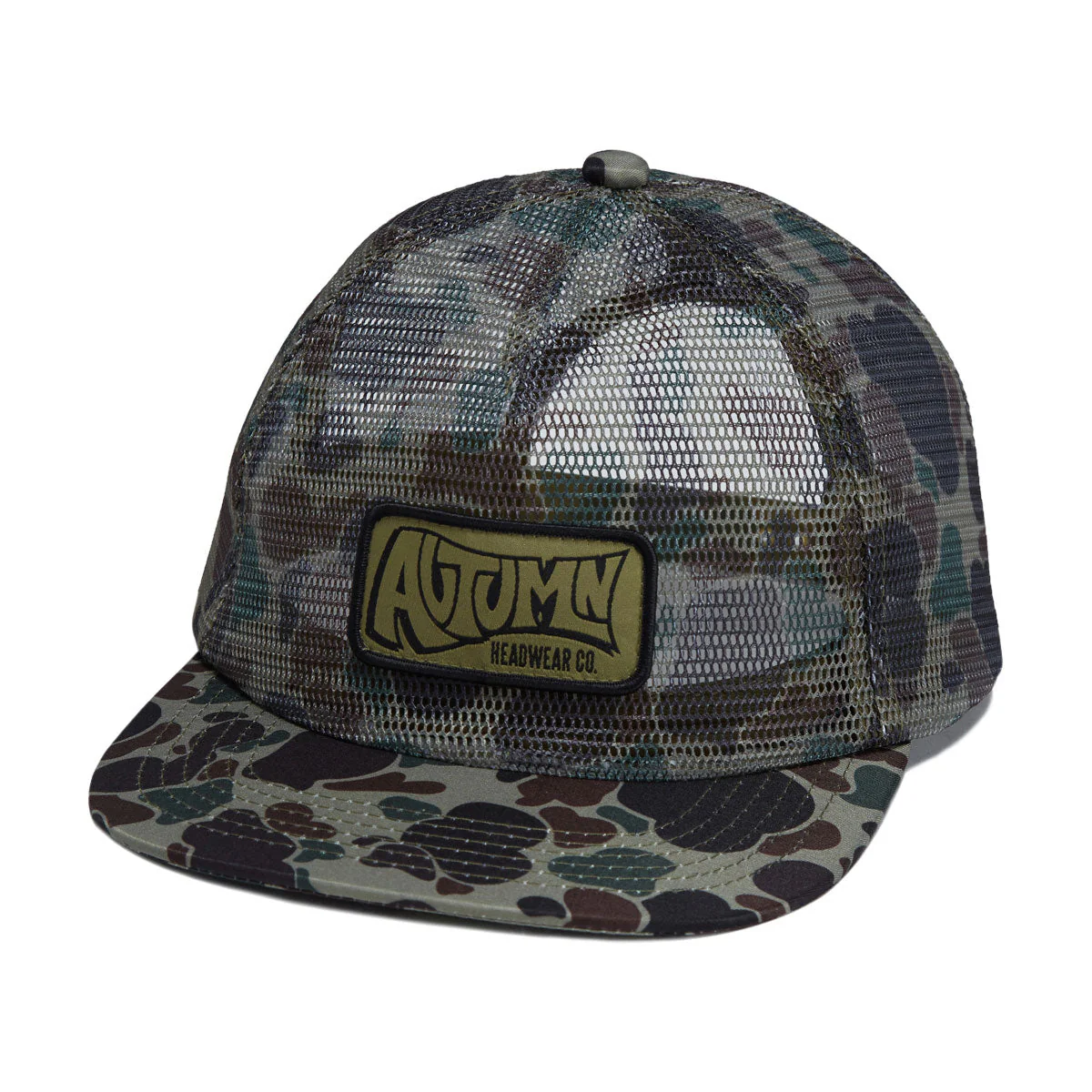 Autumn Camo Trucker Hat - Green