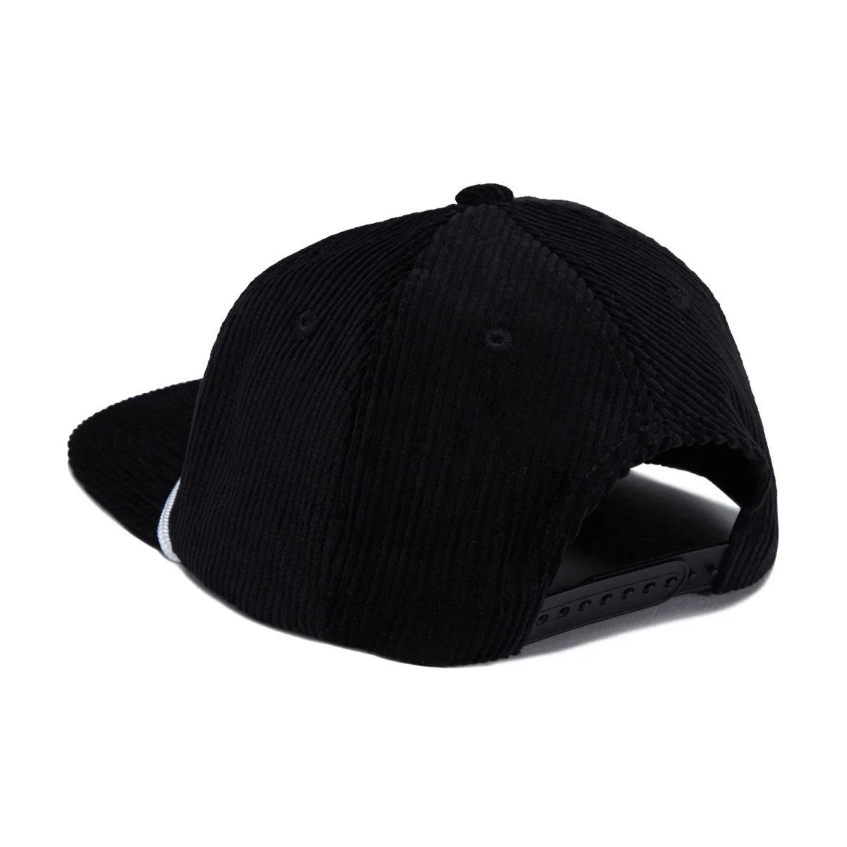 Autumn Cord 5 Panel Mesh Hat - Black - Image 2
