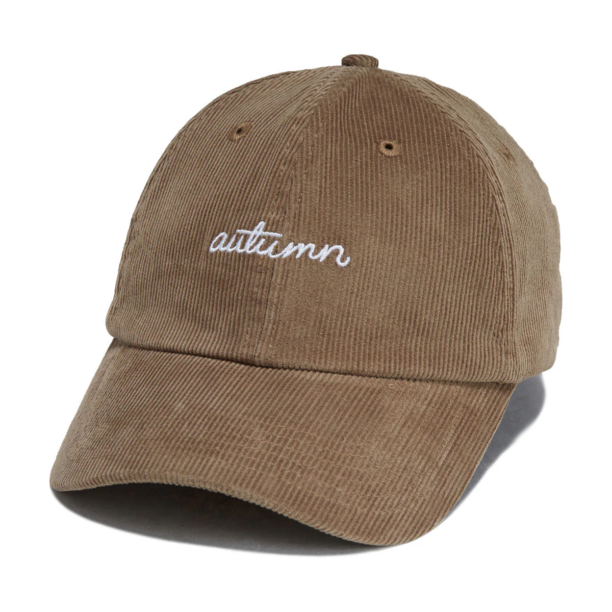 Autumn Cord 6 Panel Hat - Khaki
