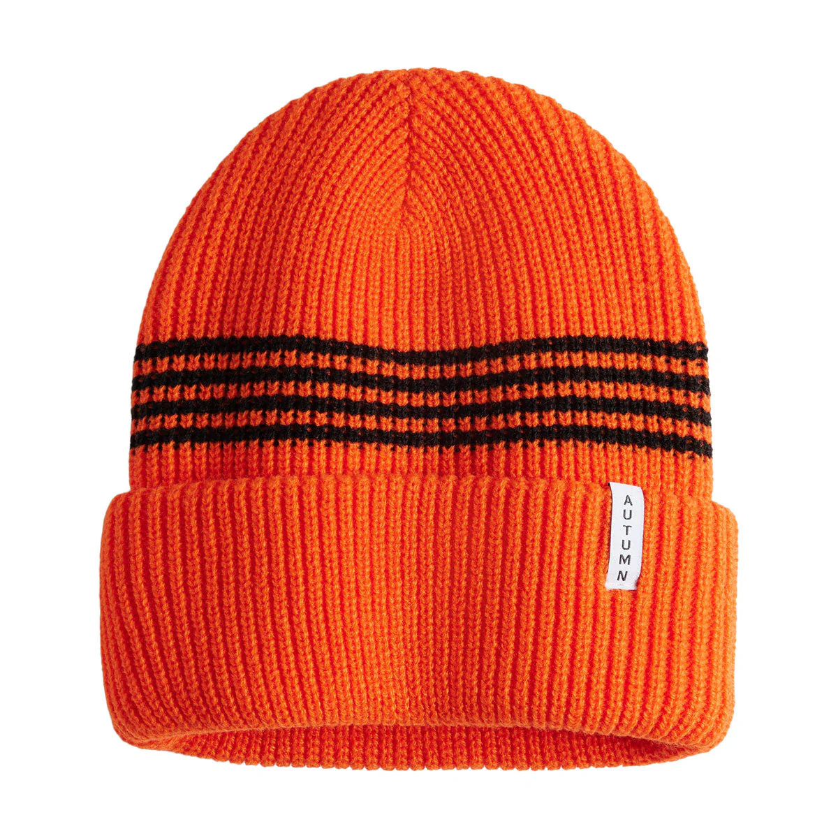 Autumn Youth Mini Stripe Beanie - Safety Orange