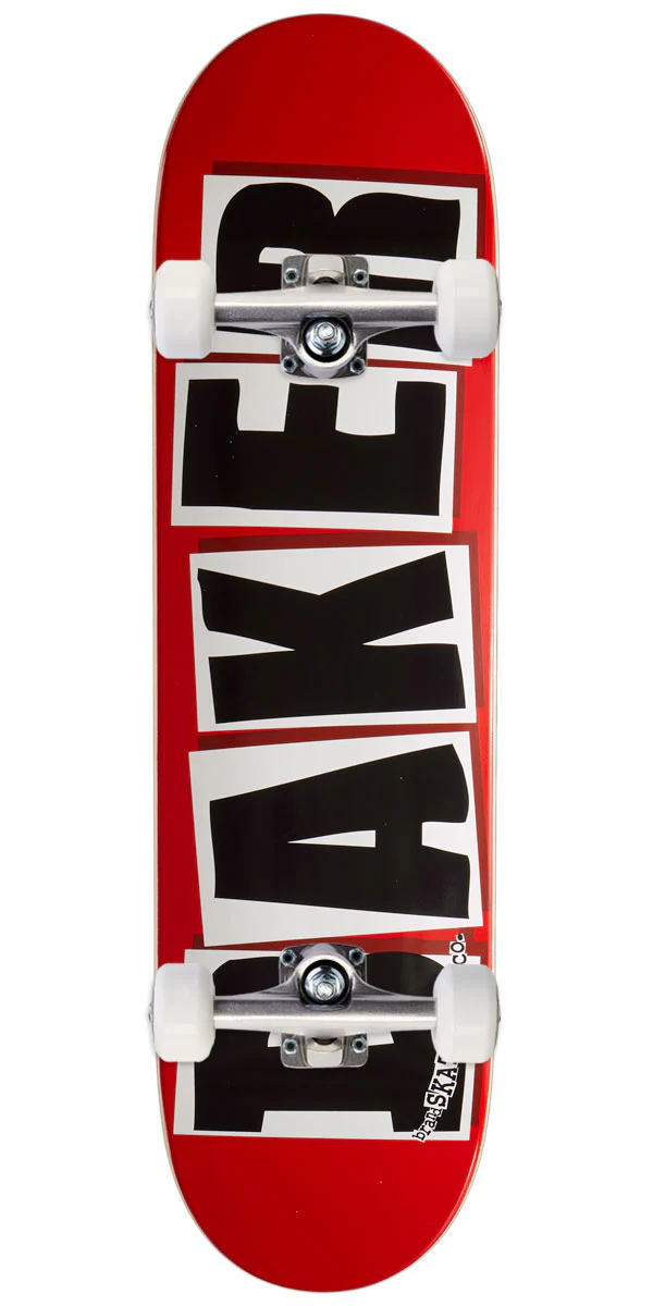 Baker Brand Logo Skateboard Complete - Black - 8.475"