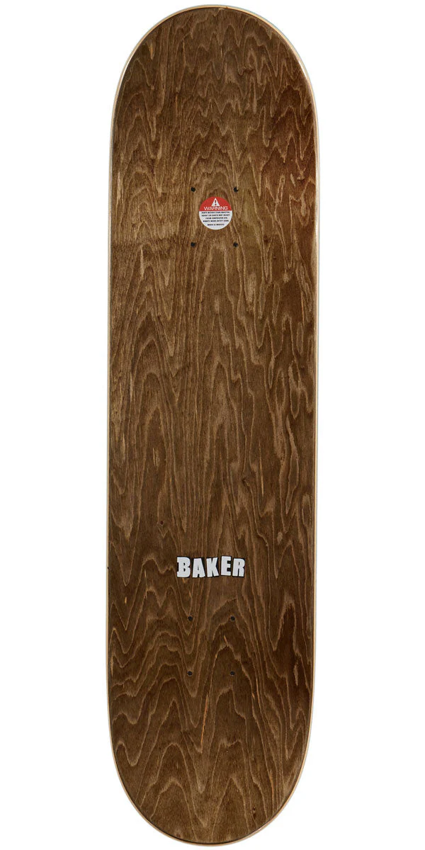 Baker Brand Logo Skateboard Deck - Black/White - 8.00" - Image 2