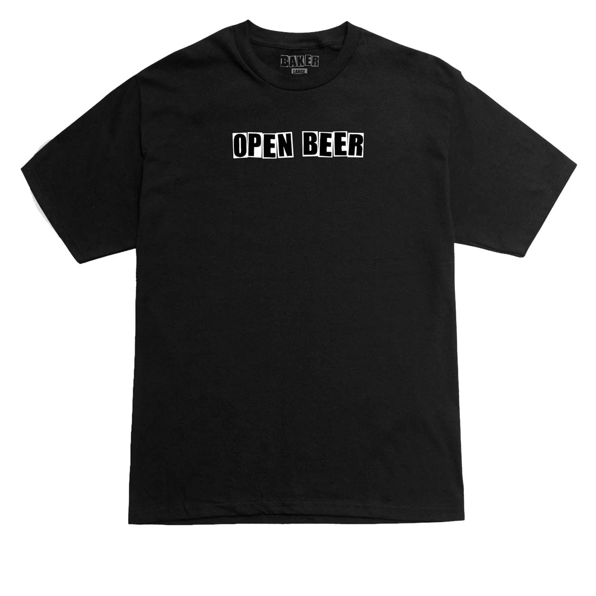 Baker Open T-Shirt - Black