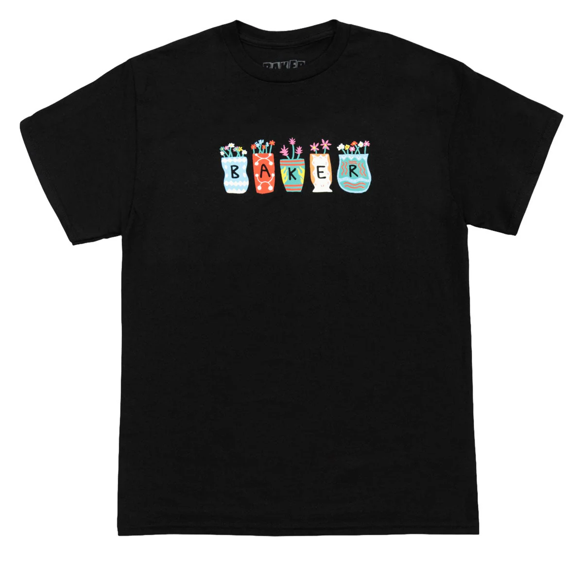 Baker Pots & Flowers T-Shirt - Black