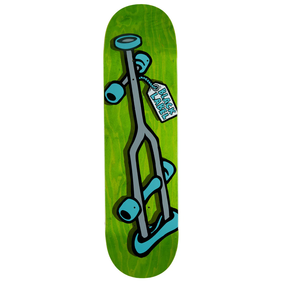 Black Label Crutch Skateboard Deck - 8.50"