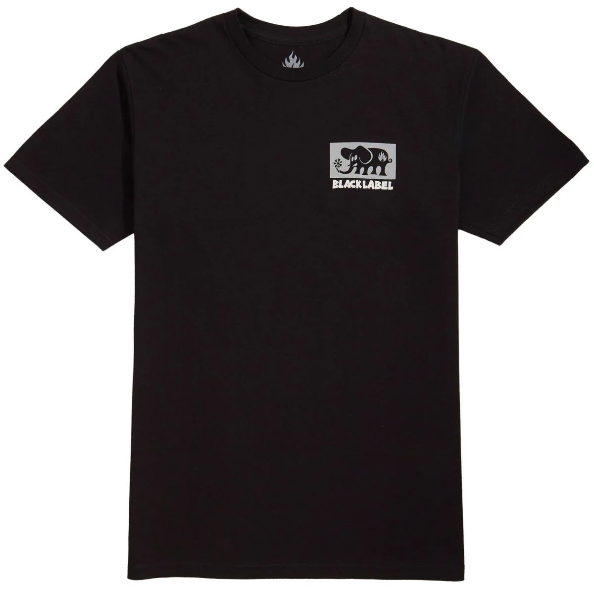 Black Label Elephant Block T-Shirt - Black