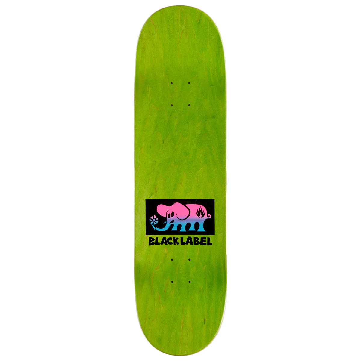 Black Label Elephant Fade Skateboard Deck - 8.75" - Image 2