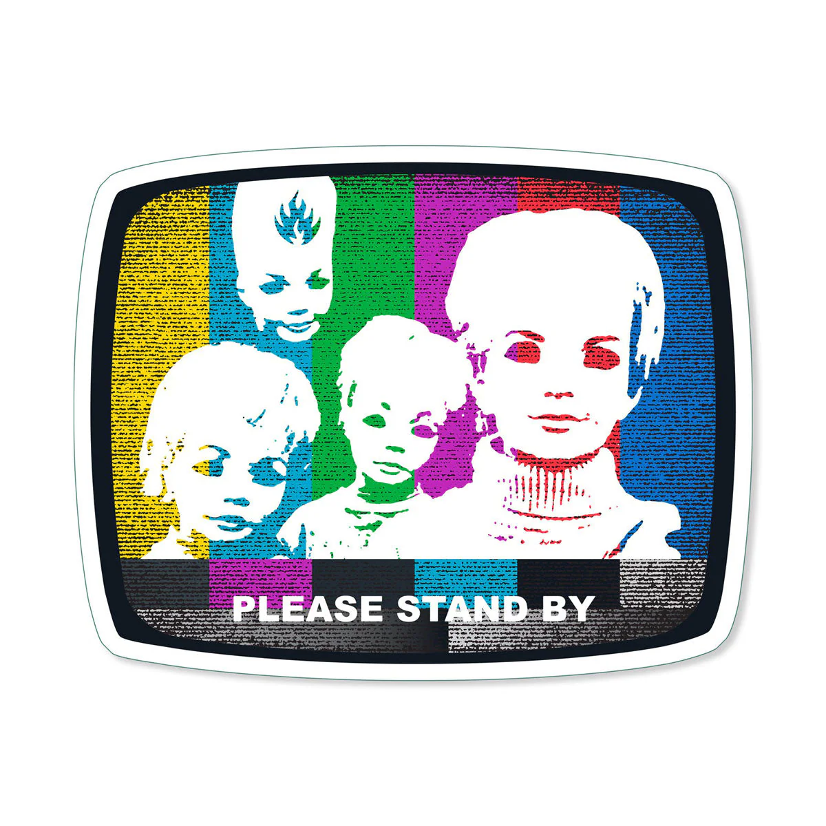 Black Label Stand By Sticker - Assorted