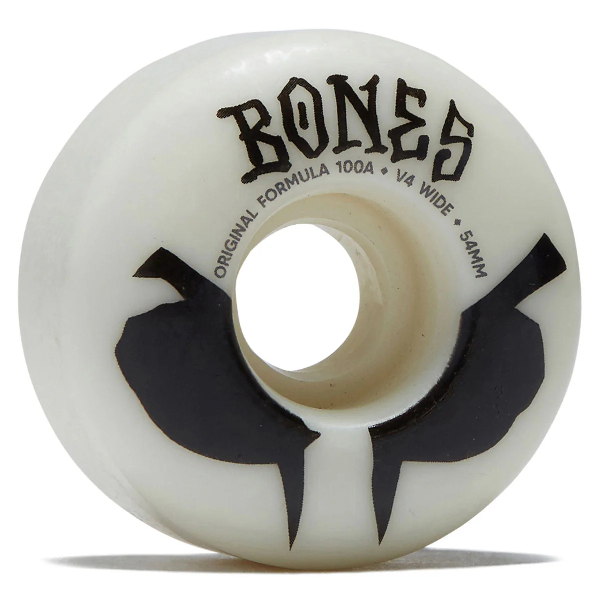 Bones 100s Wides 100a V4 Wide Skateboard Wheels - White 2026 - 54mm