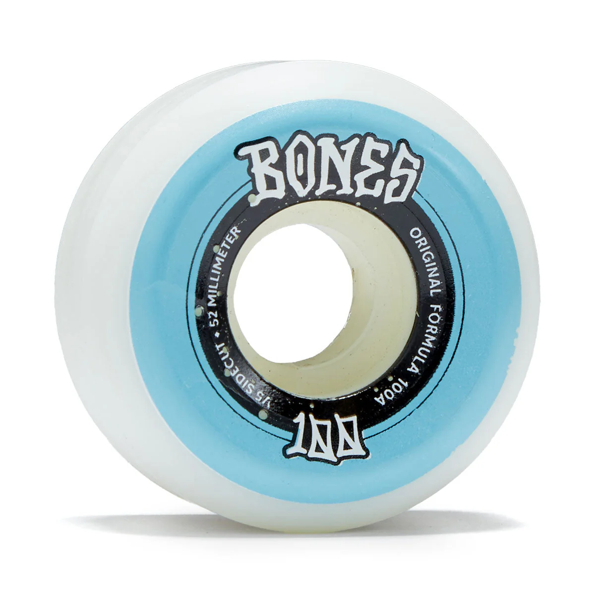 Bones 100s Sidecuts 100a V5 Sidecut Skateboard Wheels - White - 52mm