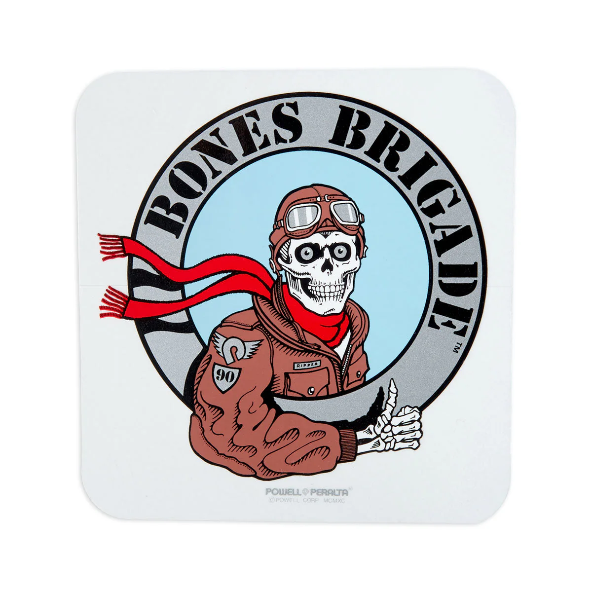 Bones Brigade Ripper Pilot Stickers - Metallic