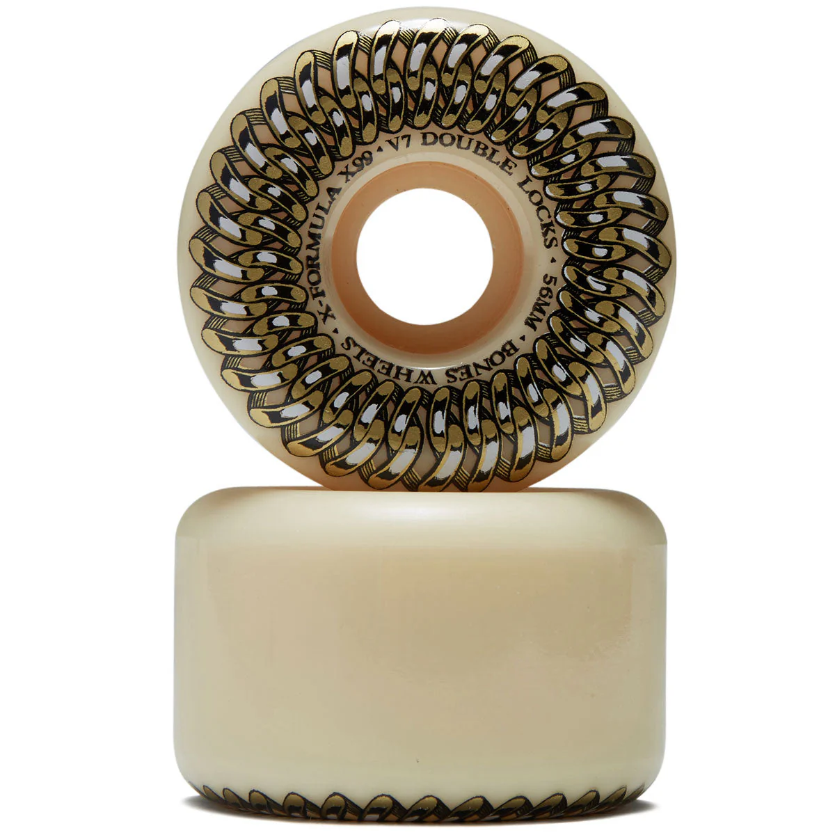 Bones X Formula Double Lock 99a V7 Skateboard Wheels - 56mm - Image 2