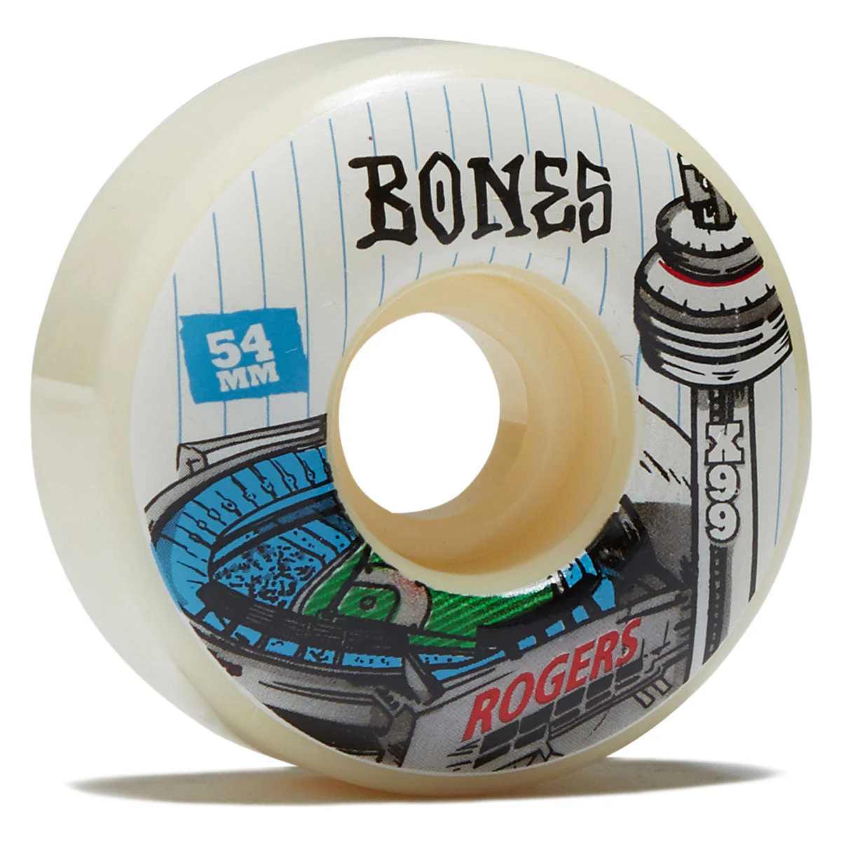 Bones X Formula TJ Rogers Centrre 99a V1 Skateboard Wheels - 54mm