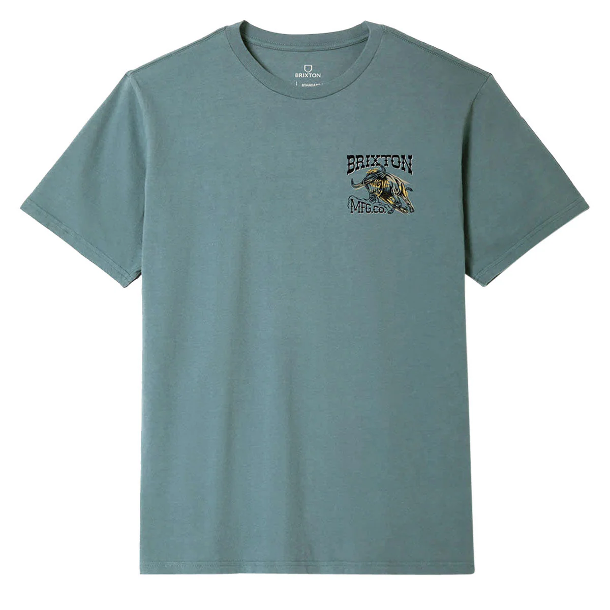 Brixton Barquero T-Shirt - Ocean Breeze - Image 2