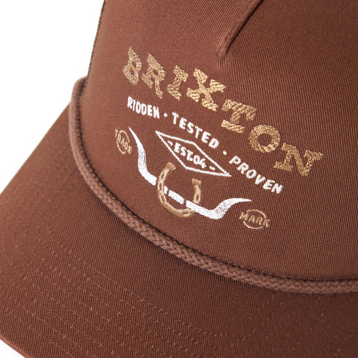 Brixton Beekman C Np Mp Trucker Hat - Brown/Brown - Image 3