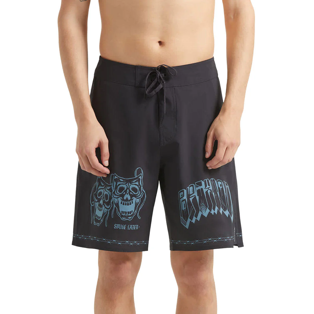 Brixton Blitz 21 Boardshorts - Black Masks - Image 3
