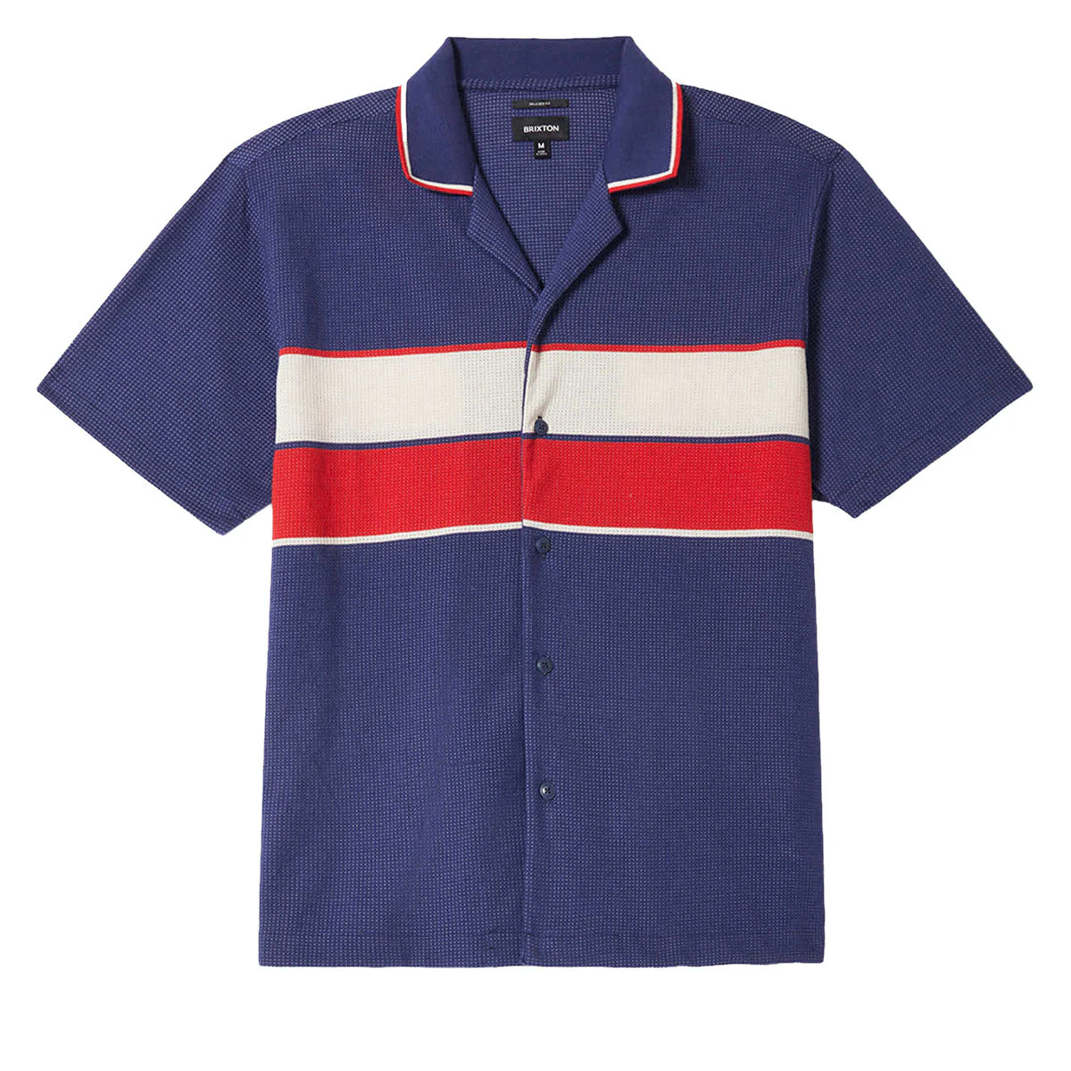 Brixton Bunker Mesh Shirt - Washed Navy