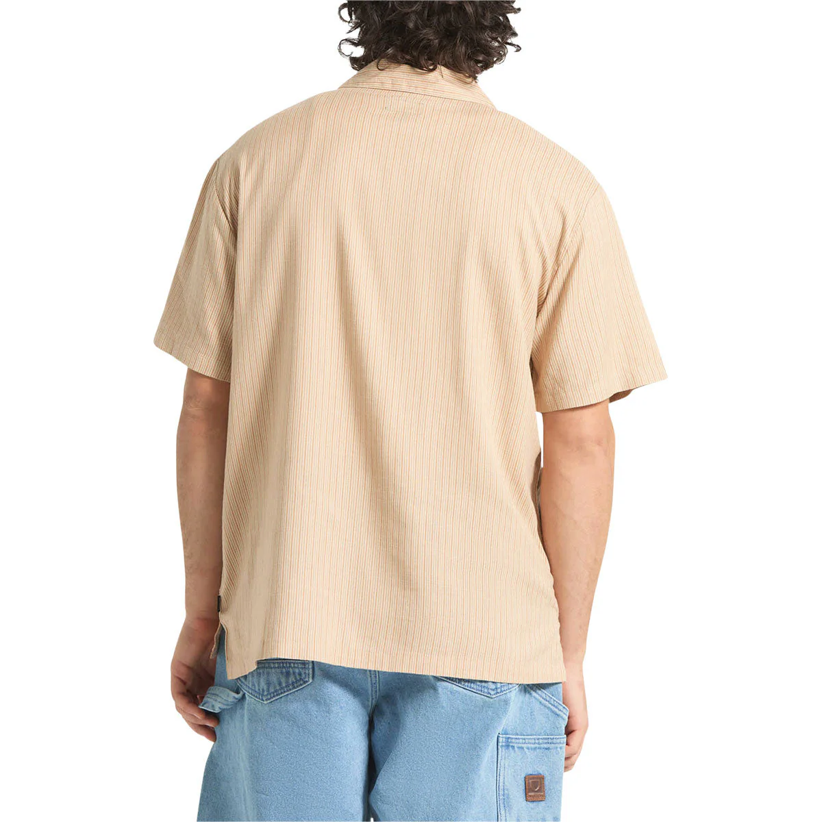 Brixton Bunker Slub Shirt - Italian Clay Stripe - Image 2
