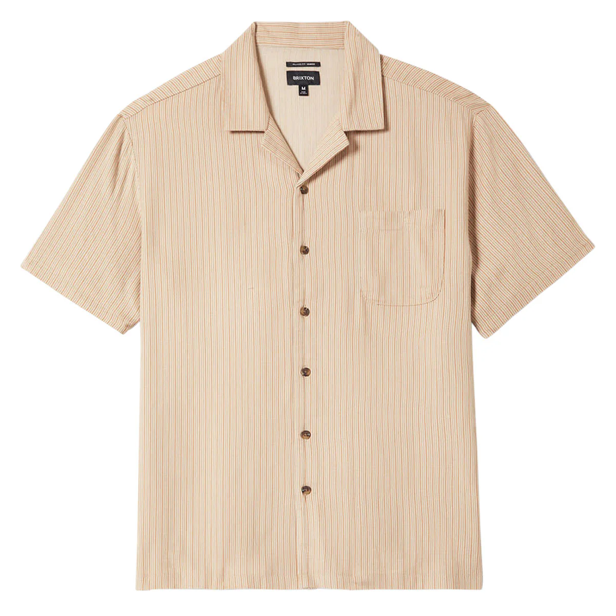 Brixton Bunker Slub Shirt - Italian Clay Stripe - Image 4
