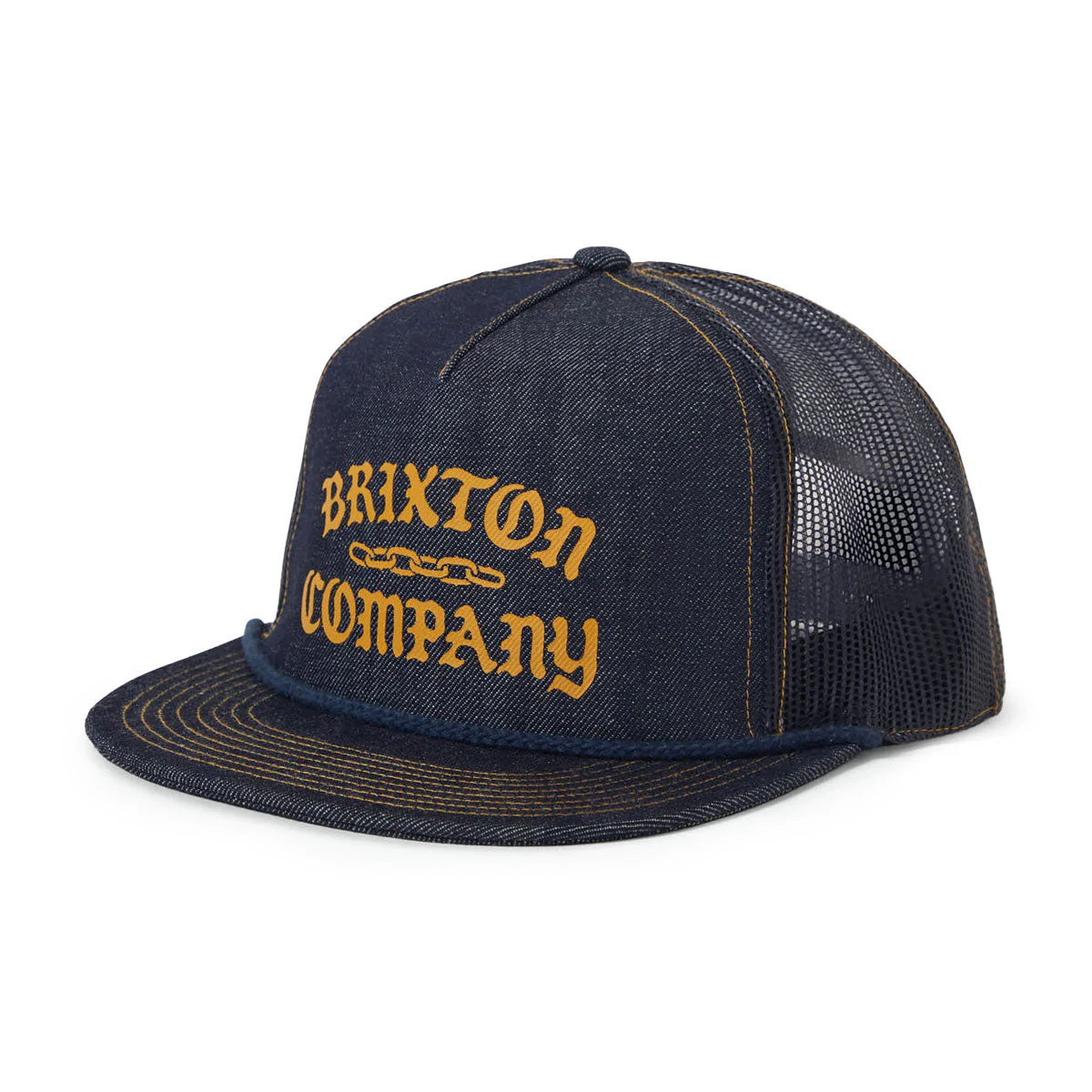 Brixton Chains Netplus HP Trucker Hat - Dark Denim/Navy