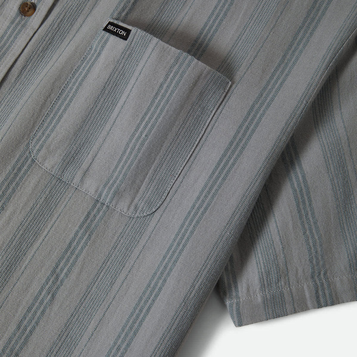 Brixton Cru Striped Dobby Shirt - Trooper - Image 3