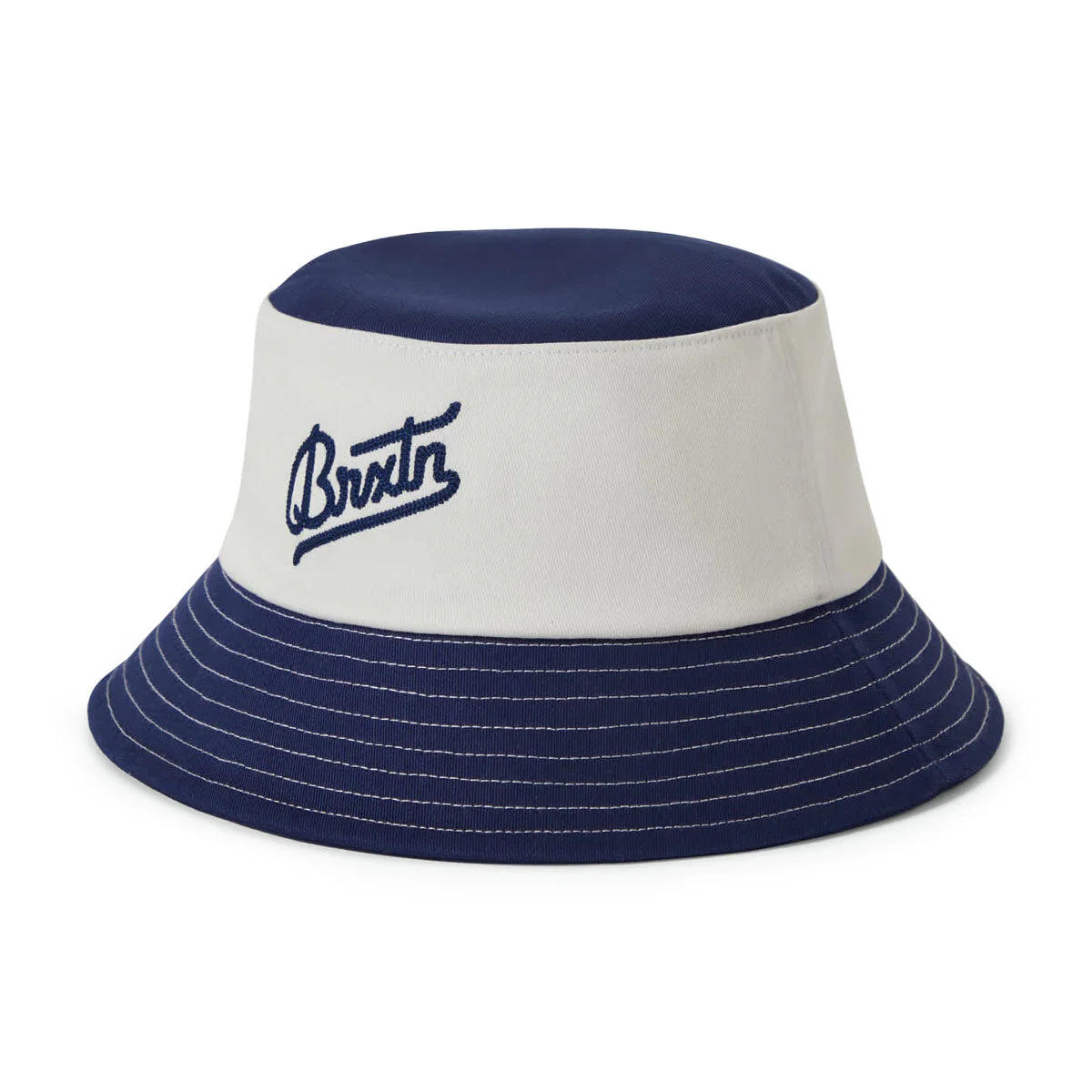 Brixton Eldon Packable Bucket Hat - Midnight Blue/Off White