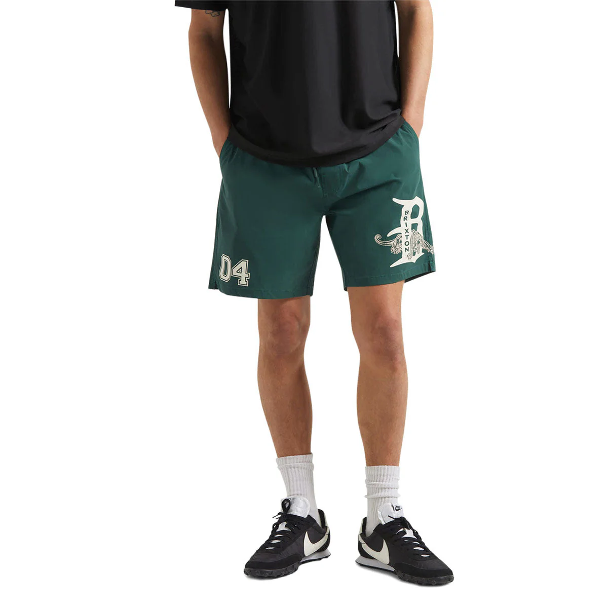 Brixton Everyday Hybrid 7" Shorts - Primal Green - Image 3
