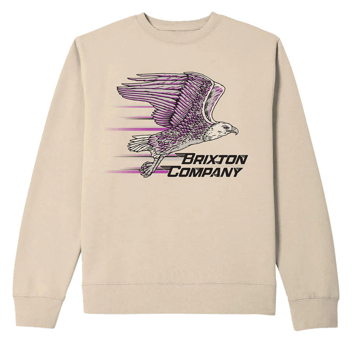 Brixton Free Crew Sweatshirt - Bone