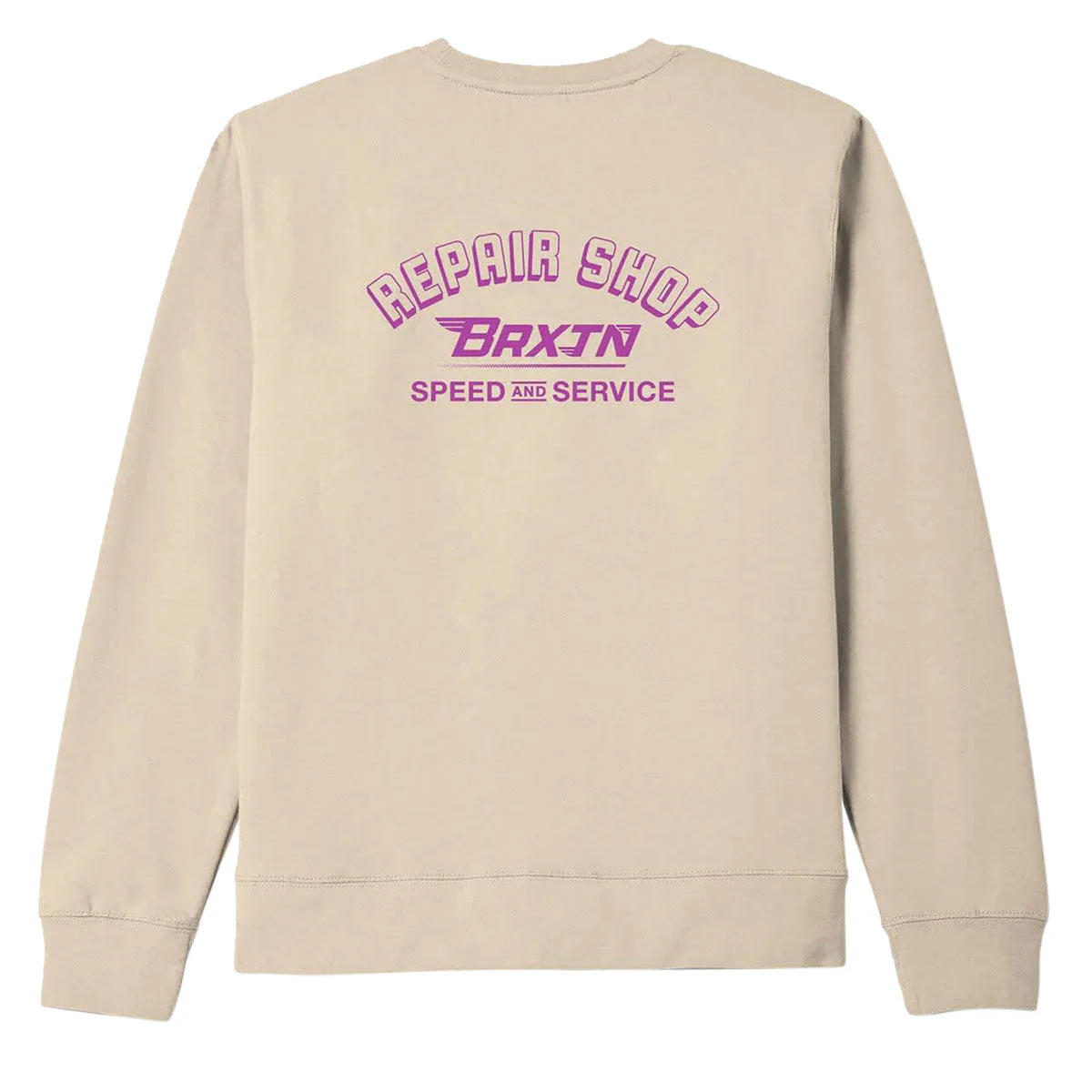 Brixton Free Crew Sweatshirt - Bone - Image 2